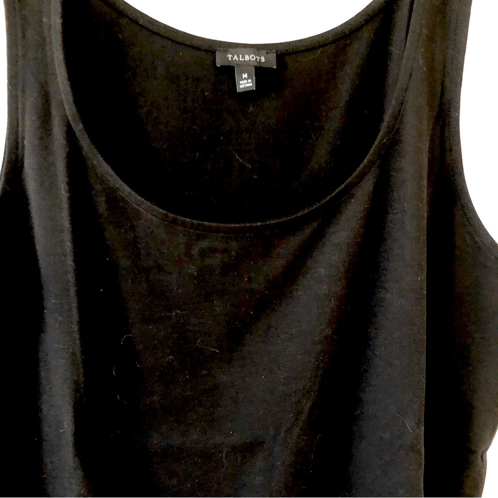 Talbots Black Tank Size M